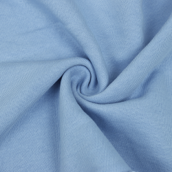 Ткань Футер 3-х нитка, Петля, цвет Светло-Голубой (на отрез)  в Шахтах