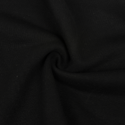 Ткань Футер 3-х нитка, Петля, цвет Черный (на отрез)  в Шахтах