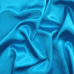 *Ткань Атлас-сатин, цвет Голубой (на отрез)  в Шахтах