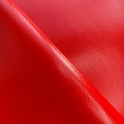 Тентовый материал ПВХ 600 гр/м2 плотная, Красный (Ширина 150см), на отрез  в Шахтах, 600 г/м2, 1189 руб
