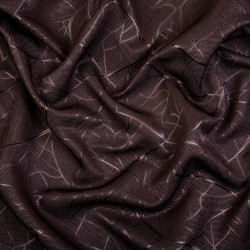 Ткань Блэкаут для штор &quot;Ледовое тиснение цвет Темно-Коричневый&quot; (на отрез)  в Шахтах