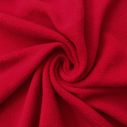 Флис Односторонний 130 гр/м2, цвет Красный (на отрез)  в Шахтах