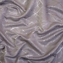 Ткань Блэкаут для штор светозатемняющая 75% &quot;Ледовое тиснение цвет Серый&quot; (на отрез)  в Шахтах