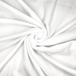 Флис Односторонний 130 гр/м2, цвет Белый (на отрез)  в Шахтах