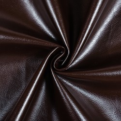 Ткань Дерматин (Кожзам) для мебели, цвет Темно-Коричневый (на отрез)  в Шахтах