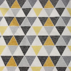 Интерьерная ткань Дак (DUCK), принт &quot;Малые Треугольники&quot; (на отрез)  в Шахтах