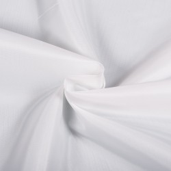 Ткань подкладочная Таффета 190Т, цвет Белый (на отрез)  в Шахтах