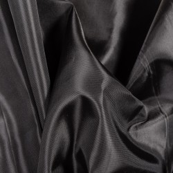 Ткань подкладочная Таффета 190Т, цвет Черный (на отрез)  в Шахтах