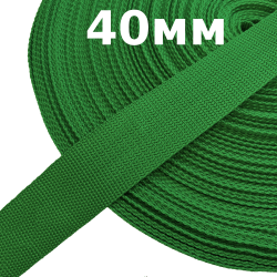Лента-Стропа 40мм, цвет Зелёный (на отрез)  в Шахтах