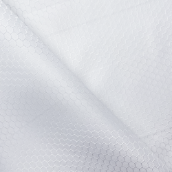 Ткань Оксфорд 300D PU Рип-Стоп СОТЫ, цвет Белый (на отрез)  в Шахтах