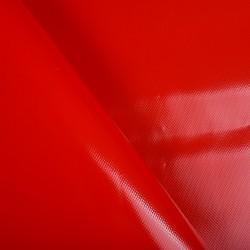 Ткань ПВХ 450 гр/м2, Красный (на отрез)  в Шахтах