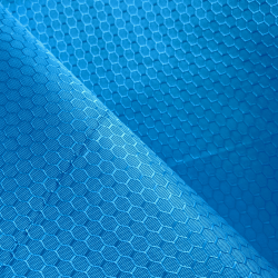 Ткань Оксфорд 300D PU Рип-Стоп СОТЫ, цвет Голубой (на отрез)  в Шахтах