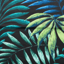 Интерьерная ткань Дак (DUCK), принт &quot;Тропические листья&quot; (на отрез)  в Шахтах