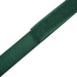 Контактная лента 25мм цвет Зелёный (велькро-липучка, на отрез)  в Шахтах