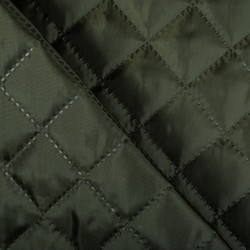 Стеганая подкладочная ткань с синтепоном (100гр/м2), цвет Хаки (на отрез)  в Шахтах