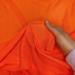 Трикотажная Сетка 75 г/м2, цвет Оранжевый (на отрез)  в Шахтах